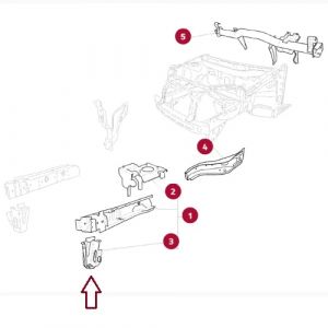 Apoio Suporte Longarina Novo Uno Fiorino 2011 a 2021 51838071