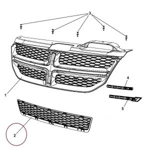 Grade Inferior Para-choque Dianteiro Dodge Journey