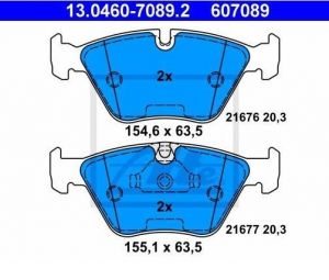 Pastilha de Freio Dianteiro BMW 520 523 525 528 530 1995 a 2004